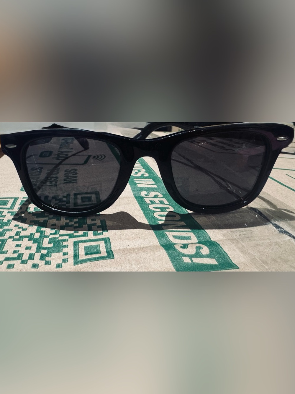 Foster Grant Black Square Sunglasses – Classic Unisex UV Protection Shades